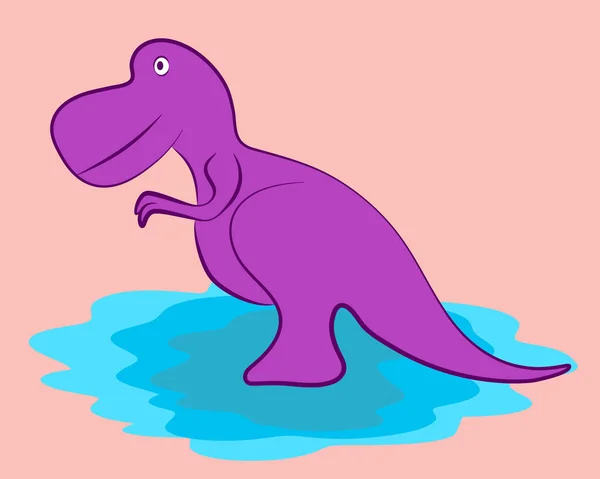 恐竜の漫画のキャラクター — ストックベクタ