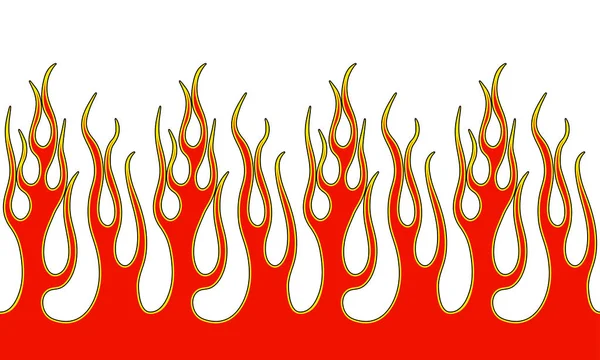 Yangın alev illüstrasyon — Stok Vektör