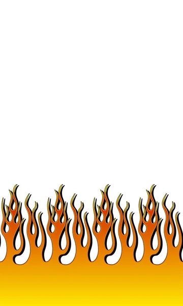 Illustration de flamme de feu — Image vectorielle