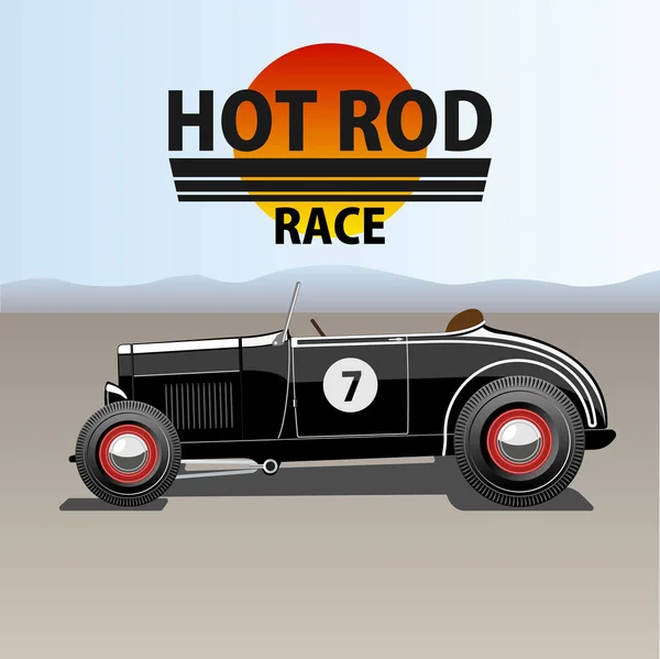 Hot Rod carro — Vetor de Stock