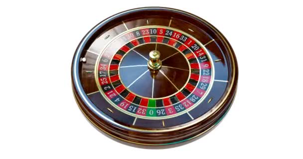 Ruota della roulette del casinò . — Video Stock