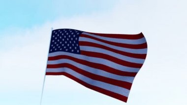 ABD Amerikan bayrağı. Alfa mat