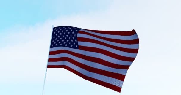 Bandiera Americana USA. Alfa matte — Video Stock