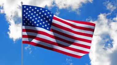 ABD Amerikan bayrağı. Alfa mat
