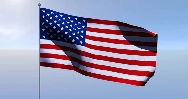 USA American Flag. 3D render — Stock Photo, Image