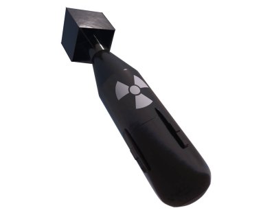 Atom bombası. 3D render