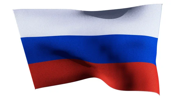 Bandera de Rusia 3D render —  Fotos de Stock