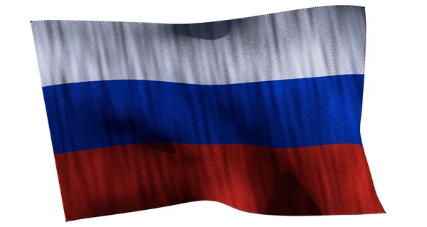 Bandera de Rusia 3D render —  Fotos de Stock