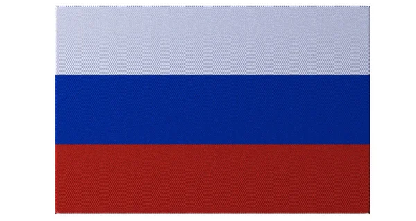 Russland flagge 3D render — Stockfoto