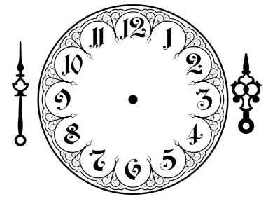 Vektör vintage saat