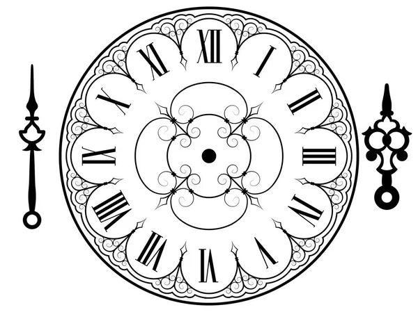 Reloj Vector vintage — Vector de stock
