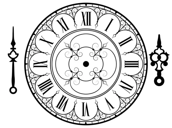 Vector vintage clock — Stock Vector