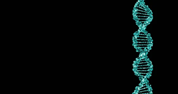 Dna 분자 구조입니다. 3d 렌더링 — 스톡 사진