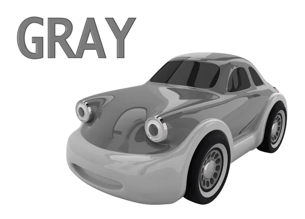 Játék-autó. 3D render — Stock Fotó