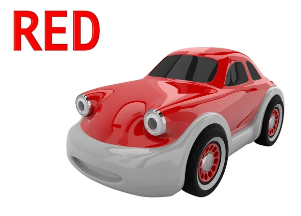 Toy car. 3D render — Stock Photo, Image