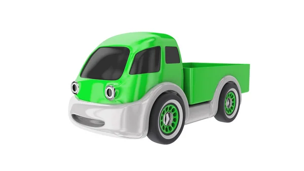 Lieferwagen. 3D-Darstellung — Stockfoto