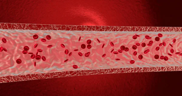 Cellule del sangue. Illustrazione rendering 3d — Foto Stock
