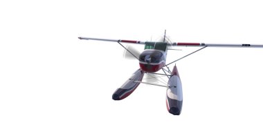 Retro deniz uçağı çizimi. 3 Boyutlu Hazırlama