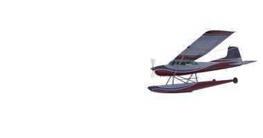 Retro deniz uçağı çizimi. 3 Boyutlu Hazırlama