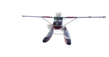 Retro deniz uçağı çizimi. 3 Boyutlu Hazırlama