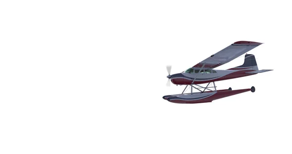 Retro sjöflygplan illustration. 3D-återgivning — Stockfoto