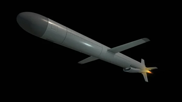 Крылатая ракета. 3D рендеринг — стоковое фото