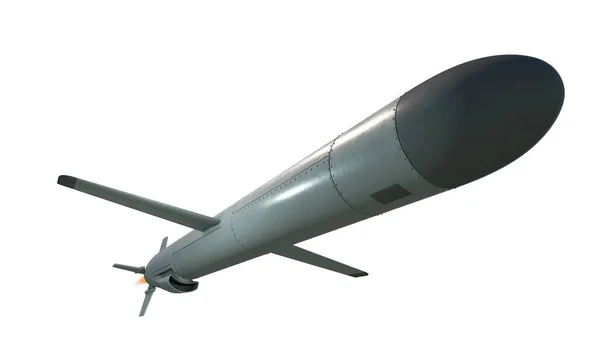 क्रूज मिसाइल। 3 डी रेंडर — स्टॉक फ़ोटो, इमेज