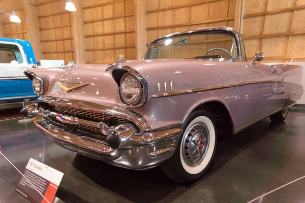 1957 Chevrolet, em exposição no Museu do Carro Americano — Fotografia de Stock