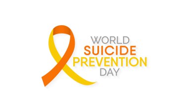 Dünya İntihar Önleme Günü konulu vektör illüstrasyonu her yıl 10 Eylül 'de tüm dünyada gözlemlenmiştir..