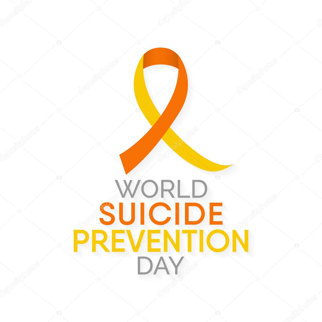 Vector illustration on the theme of World suicide prevention day observed each year on September 10th across the world.