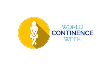 Vector illustration on the theme of World Continence week (WCW) observed each year during June. clipart