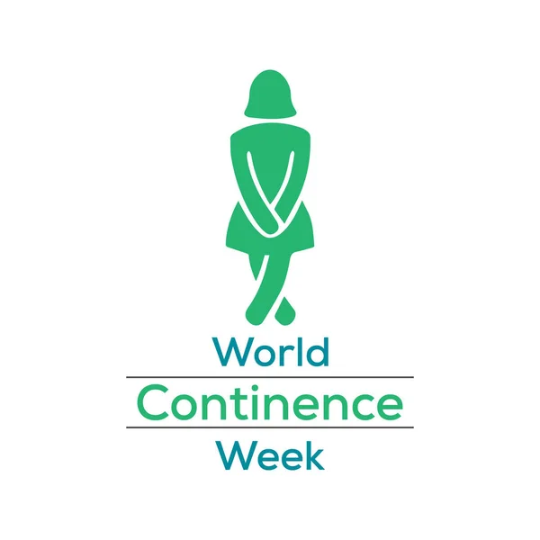 毎年6月に開催される世界大陸週間 Wcw をテーマにしたベクトルイラスト — ストックベクタ