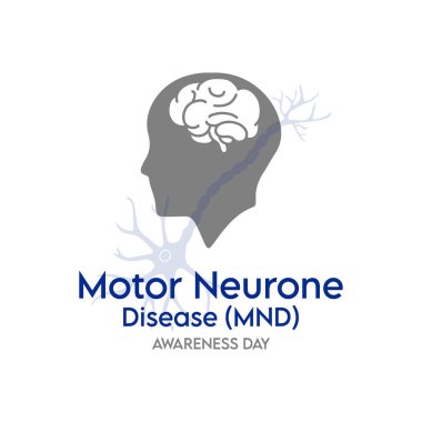 Küresel Motor Nöron Hastalığı (MND) farkındalık günü konulu vektör illüstrasyonu her yıl 21 Haziran 'da tüm dünyada gözlemlenmektedir..