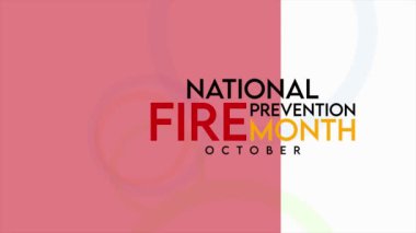 Ulusal Yangın Önleme Ayı konulu video animasyonu her yıl Ekim ayında izleniyor. 4k hareket grafikleri.