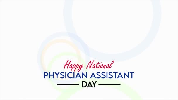 Jedes Jahr Oktober Begehen Wir Den National Physician Assistant Day — Stockvideo