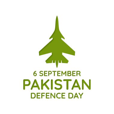 Pakistan Savunma Günü temalı vektör illüstrasyonları her yıl 6 Eylül 'de gözlemlenir.