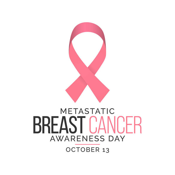 Vector illustration on the theme of Metastatic Breast Cancer awareness day observed each year on October 13th.