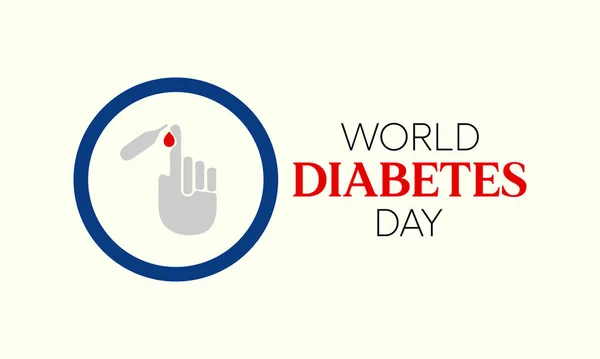 Ilustração Vetorial Sobre Tema Dia Mundial Diabetes Observado Todos Anos —  Vetores de Stock