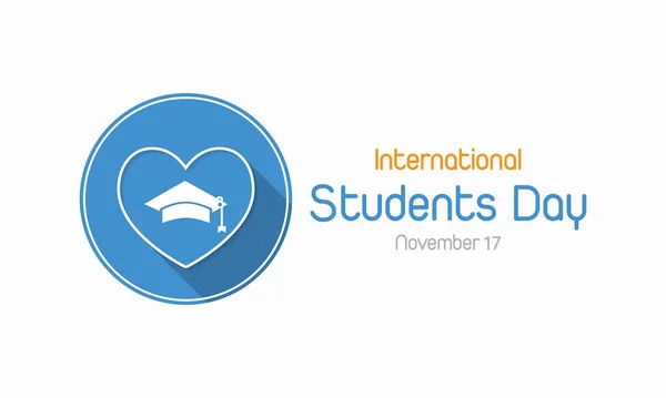 Vektor Ilustrasi Pada Tema Hari Pelajar Internasional Yang Merupakan Perayaan - Stok Vektor