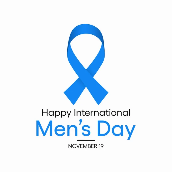 남성의 International Mens Day 기념하는 행사이다 일러스트 디자인 — 스톡 벡터