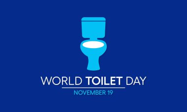 Dünya Tuvalet Günü teması üzerine vektör illüstrasyonu her yıl 19 Kasım 'da tüm dünyada gözlemlenmiştir..