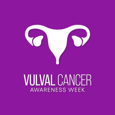 Vector illustration on the theme of Vulval Cancer awareness week observed each year during November. clipart