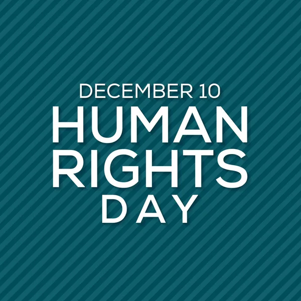 Ilustración Vectorial Sobre Tema Del Día Internacional Los Derechos Humanos — Vector de stock