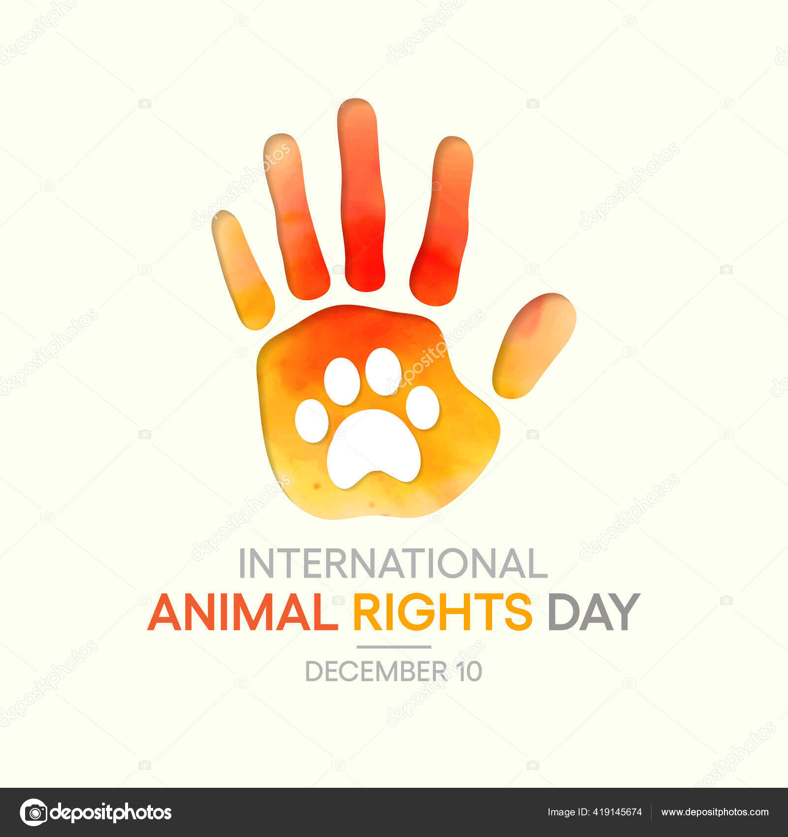 Vector Illustration Theme International Animal Rights Day Observed Each  Year Stock Vector Image by © #419145674