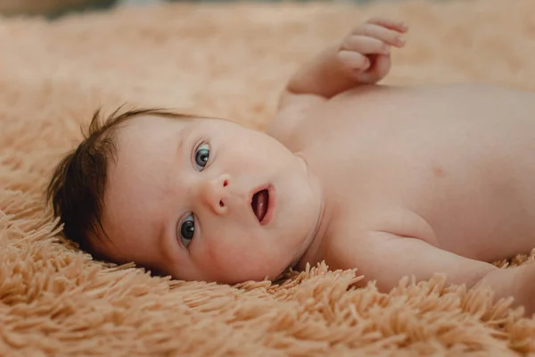 Baby Månader Öppna Ögon — Stockfoto