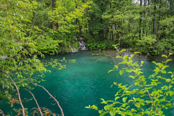 Plitvice Lakes National Park Kroatiens Populäraste Turistattraktion — Stockfoto