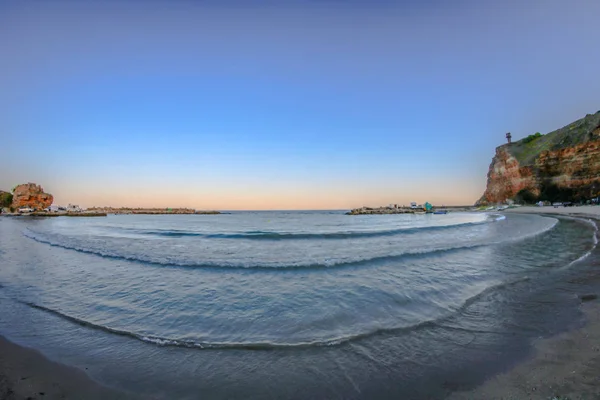 Praia de Bolata, perto da capa Kaliakra, Bulgária — Fotografia de Stock