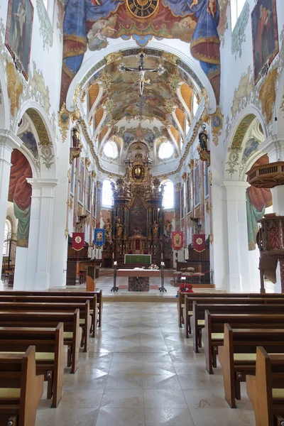 Baroque interior of the parish church of St. Martin, Biberach, Baden-Wrttemberg, Germany