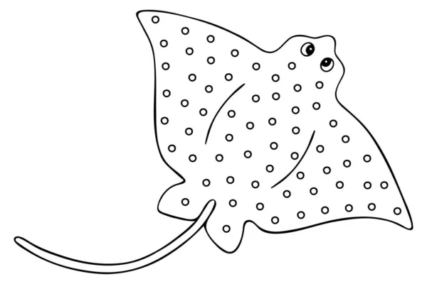 Kramp Balığı Orlyak Vektör Çizimi Zole Edilmiş Beyaz Bir Arkaplanda — Stok Vektör