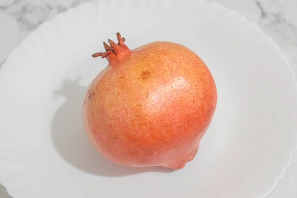 Granaatappel Marmeren Tafel — Stockfoto